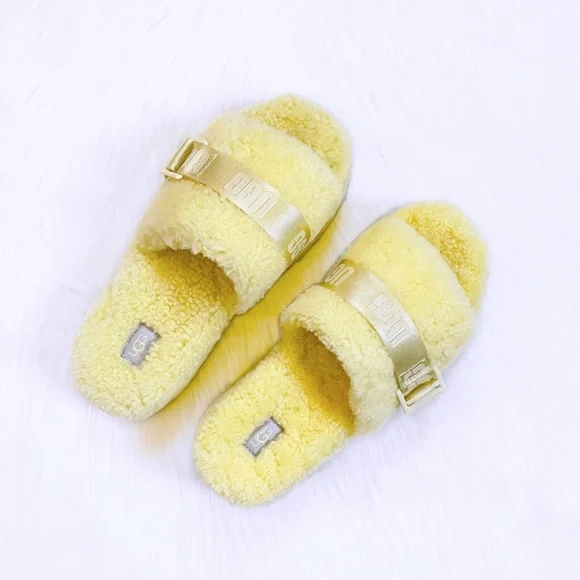 UGG Fluffita Platform Slides In Margarita - Picture 4 of 7